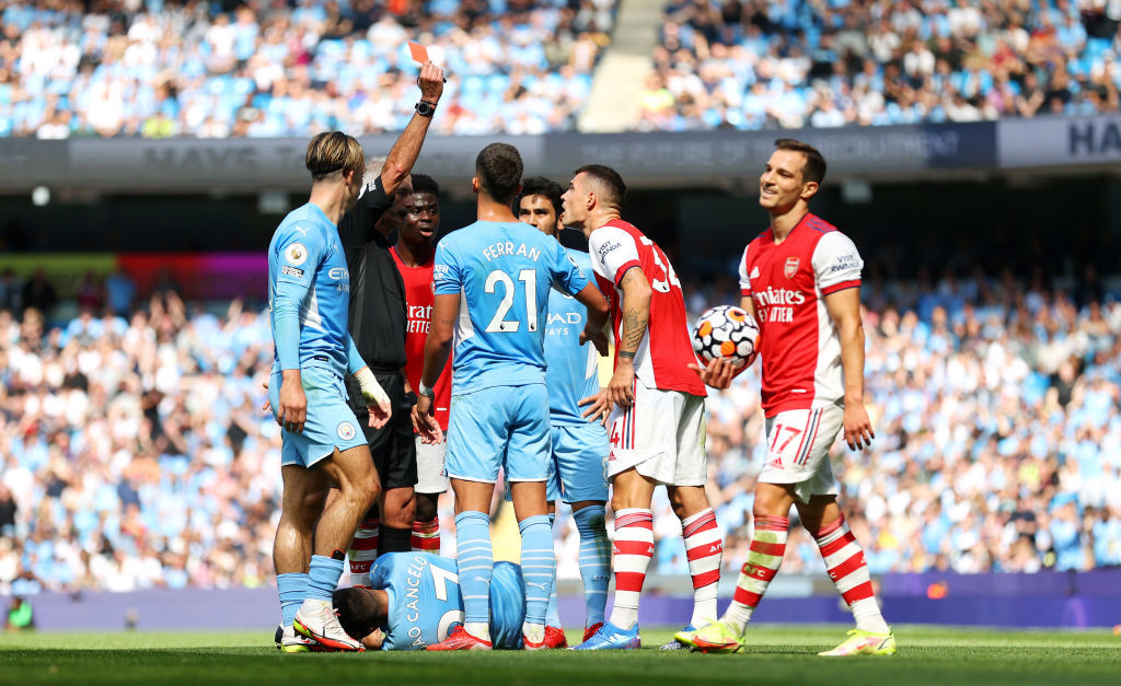 ‘I’m angry’ – Mikel Arteta reacts to Granit Xhaka’s red card after Arsenal’s defeat to Manchester City