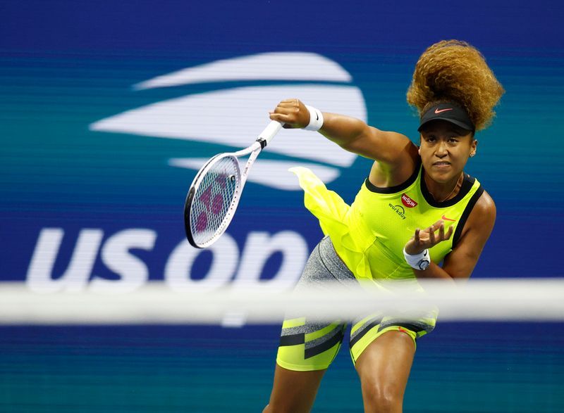 Tennis-Osaka the entertainer kicks off US Open title defence with straight sets win
