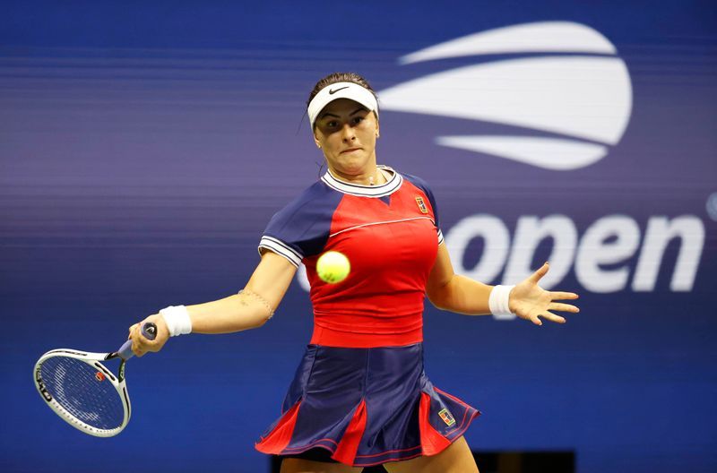 Andreescu outlasts Golubic at U.S. Open