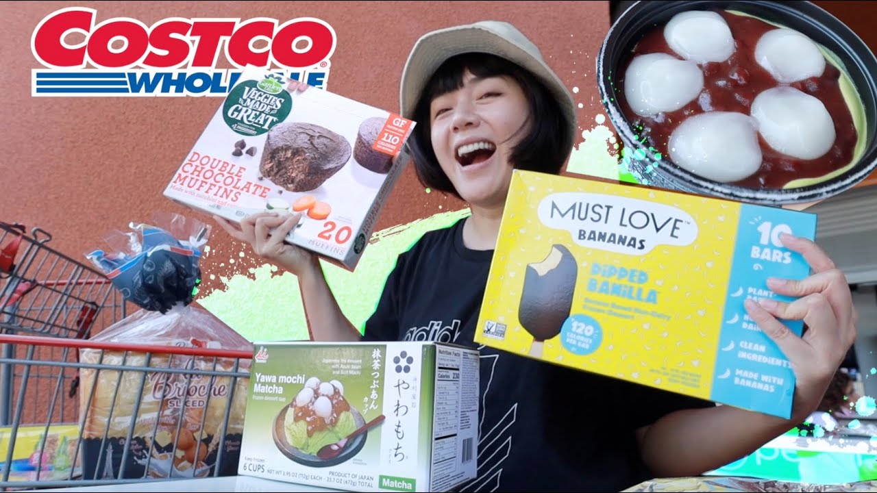Costco好市多冰品甜点开箱！抹茶红豆麻吉冰｜巧克力香蕉冰棒等….
