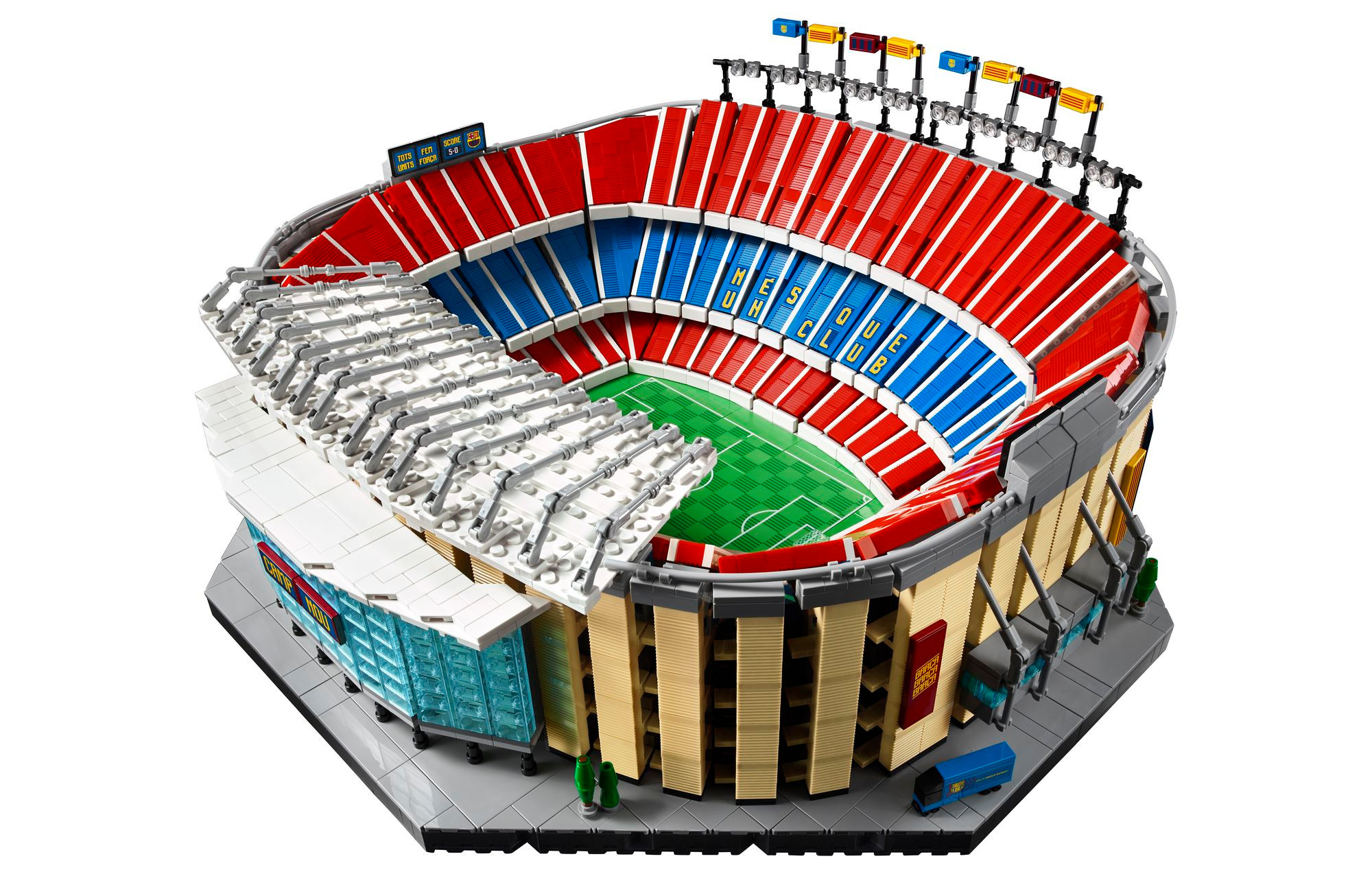 Win a Lego Camp Nou Barcelona stadium set and your own custom minifigure