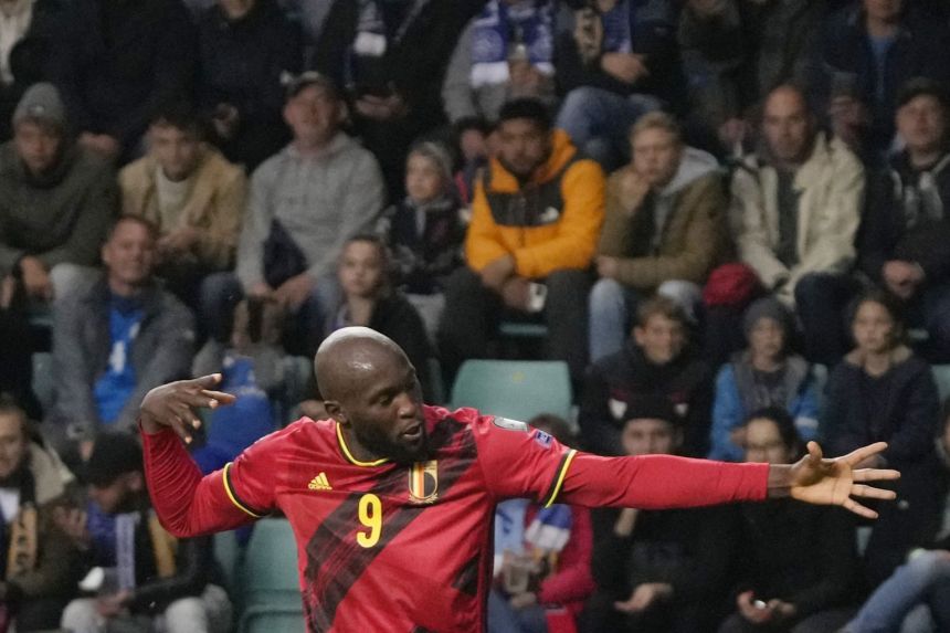 Football: Lukaku double as Belgium recover from shock start to outclass Estonia in World Cup qualifiers