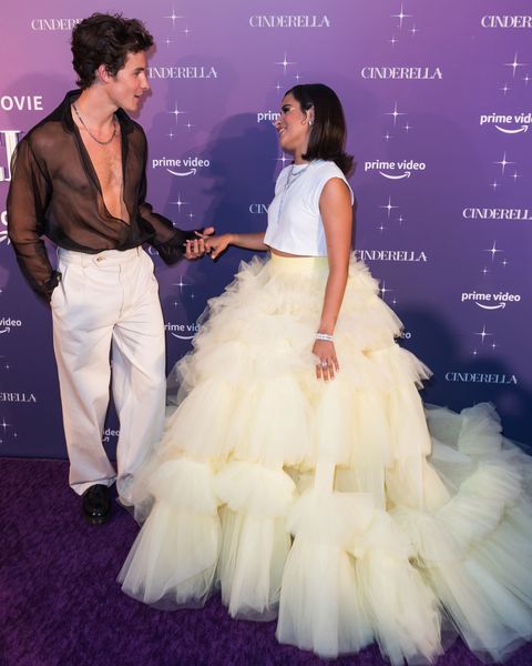Camila Cabello Had a Modern Princess Moment in a Crop Top and Tulle Skirt With Shawn Mendes