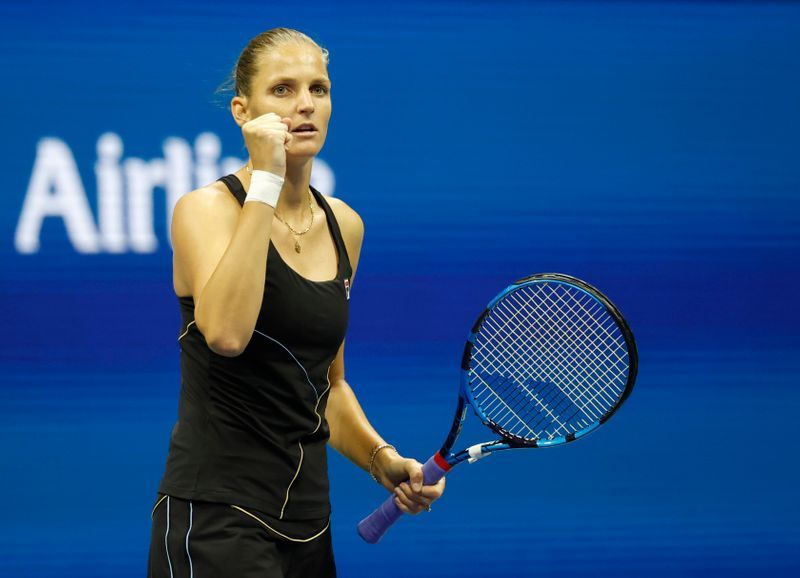 Tennis-Pliskova serves up thrilling win over Anisimova