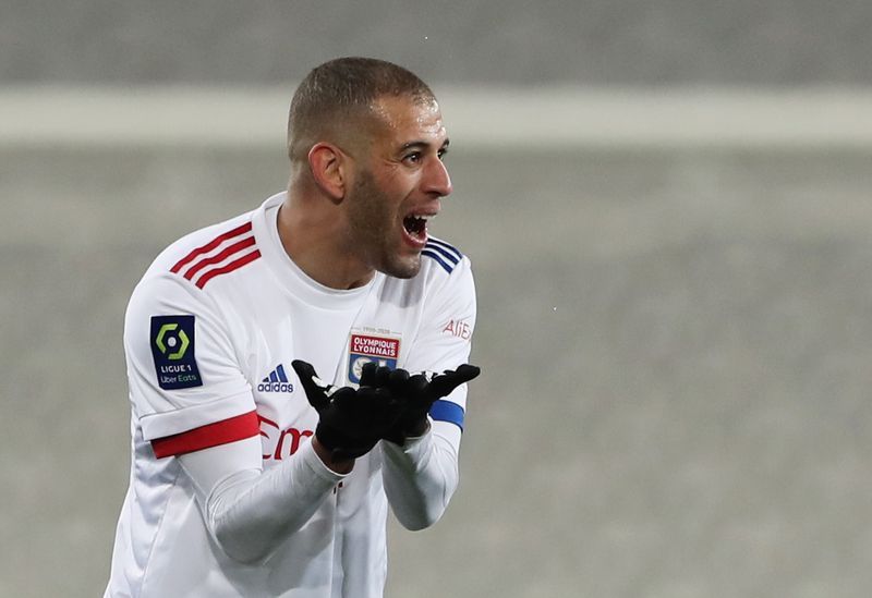 Soccer - Four-goal Slimani equals Algeria record in 8-0 rout of Djibouti