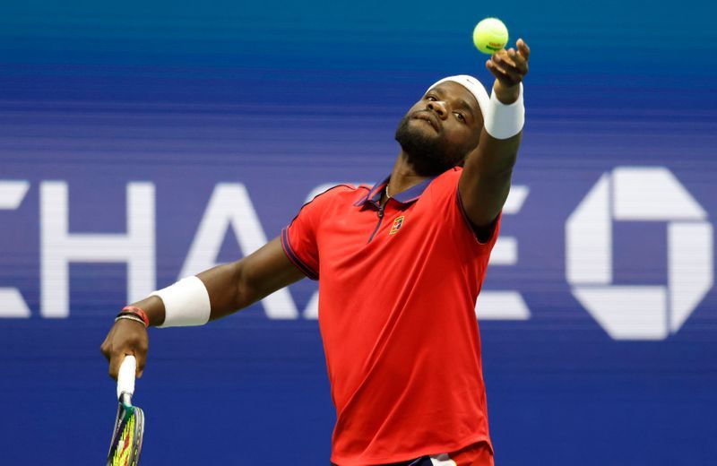 Tennis-Tiafoe stuns Rublev to move into U.S. Open last-16
