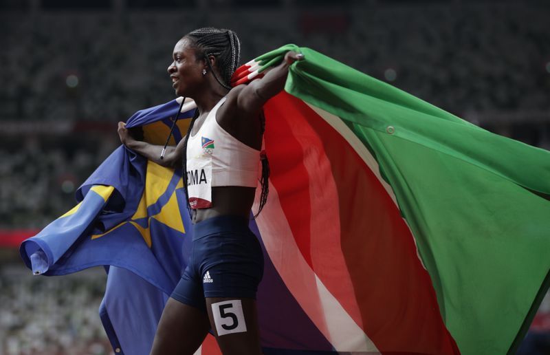 Athletics - Namibia's Mboma cements sprint reputation in Brussels