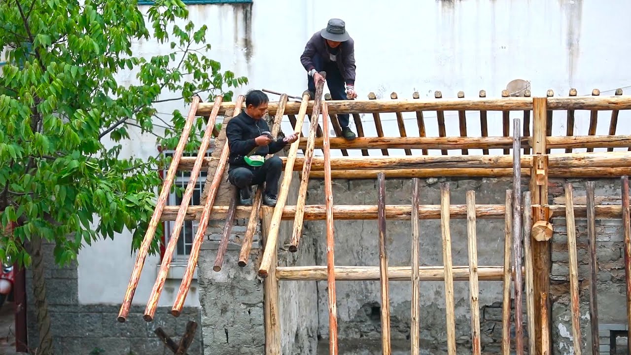 用中国最传统的建房方式建造一间房屋