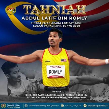 Abdul Latif's achievement proves M'sia can produce world class athletes: King, Queen