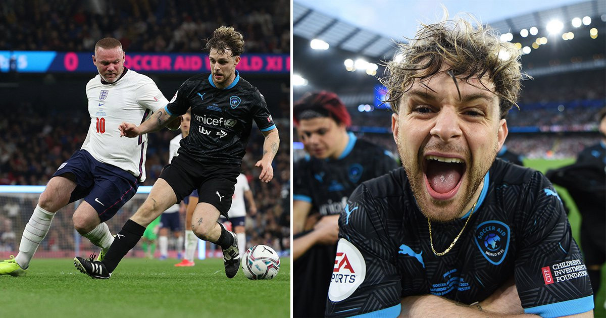 Soccer Aid viewers seriously impressed by Tom Grennan’s performance on pitch as he reveals unexpected football talent