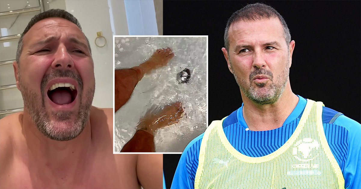 Paddy McGuinness dips into ‘agonising’ ice bath after pulling out of Soccer Aid due to injury
