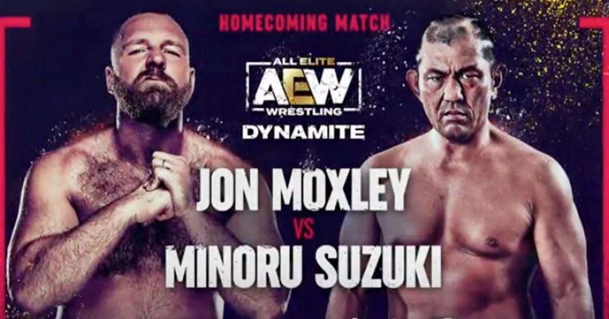 AEW: Jon Moxley vs Minoru Suzuki Revealed for Dynamite Next Week