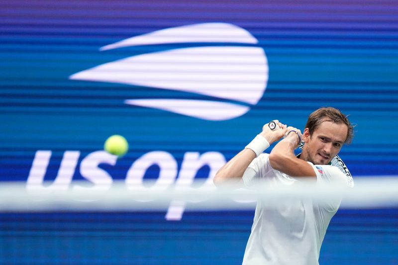 Tennis-Speedy Medvedev makes quick work of Evans in U.S. Open fourth round