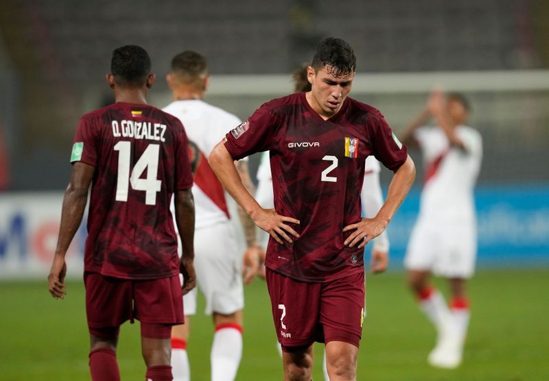Soccer-Venezuela's World Cup hopes fade further after 1-0 loss to Peru