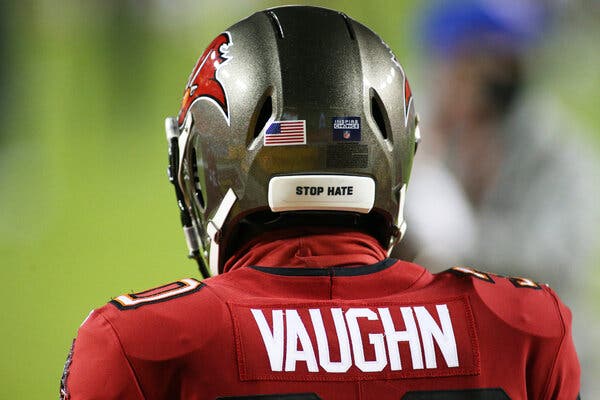 N.F.L. Will Allow Six Social Justice Messages on Players’ Helmets