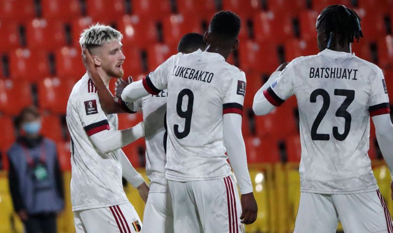 Soccer - Praet scores for Belgium in a narrow win over Belarus