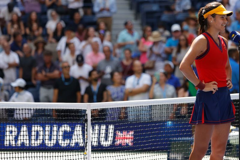 Tennis-British qualifier Raducanu makes history by reaching U.S. Open semis