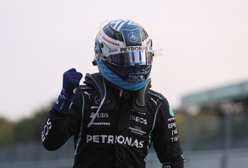 Motor racing-Boom! Bottas fastest with 'mega lap' for Monza sprint