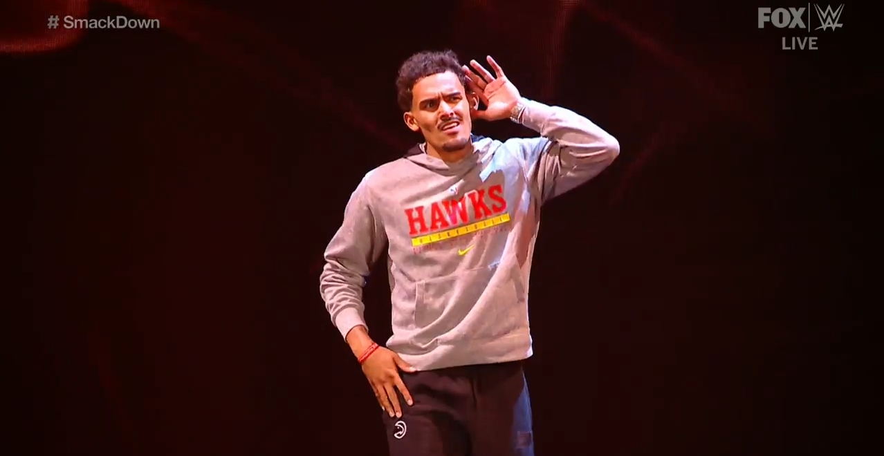 Trae Young Showed Up To WWE SmackDown At Madison Square Garden, Got Booed Like Crazy, And Was Ejected