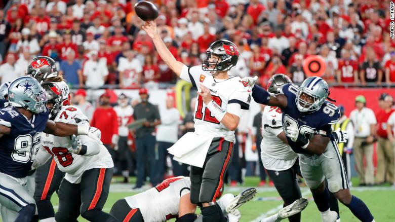 44-year-old Tom Brady and the defending champion Tampa Bay Buccaneers beat the Dallas Cowboys in season opener