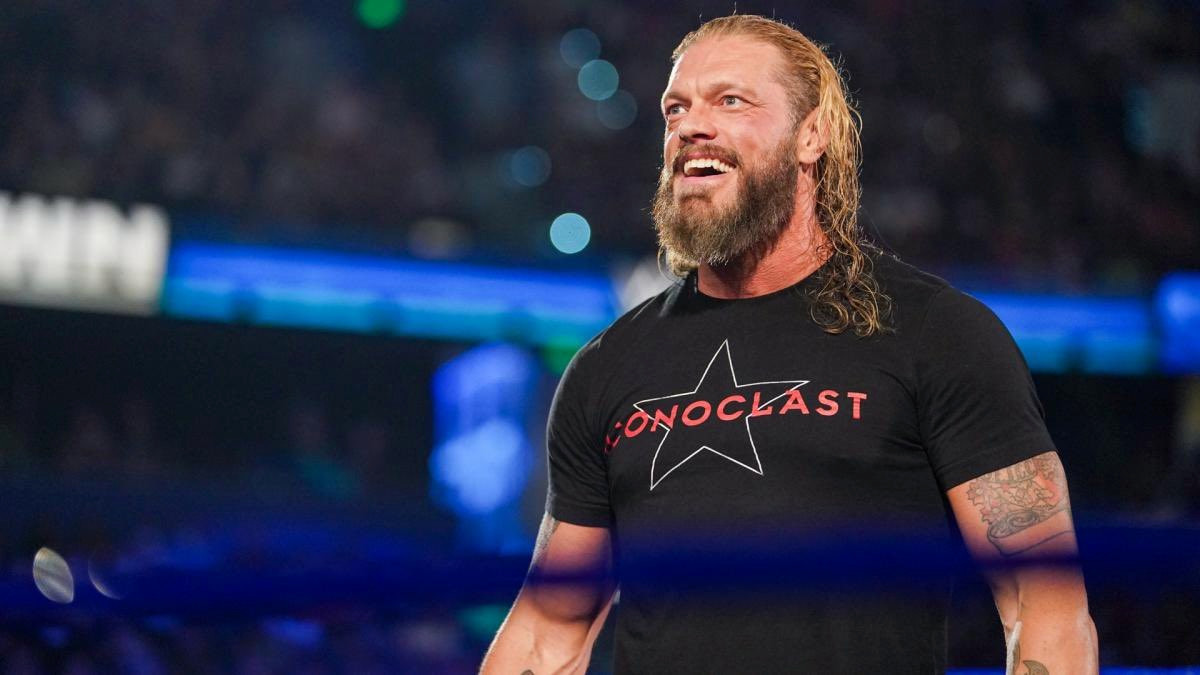 WWE legend Edge stretchered out of arena on SmackDown after brutal match with Seth Rollins