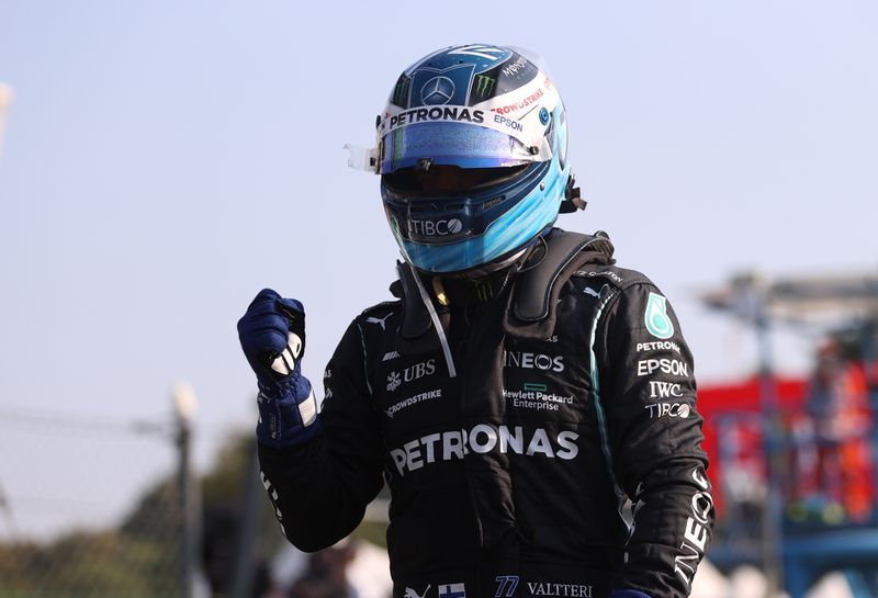Motor racing-Bottas wins sprint but Verstappen on pole at Monza