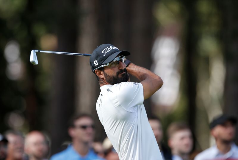 Golf-Laporta in the lead as Aphibarnrat loses ground at Wentworth