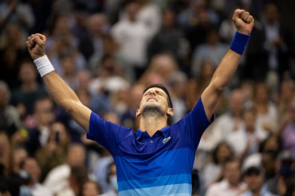 Novak Djokovic Reaches U.S. Open Final, One Victory From a Grand Slam