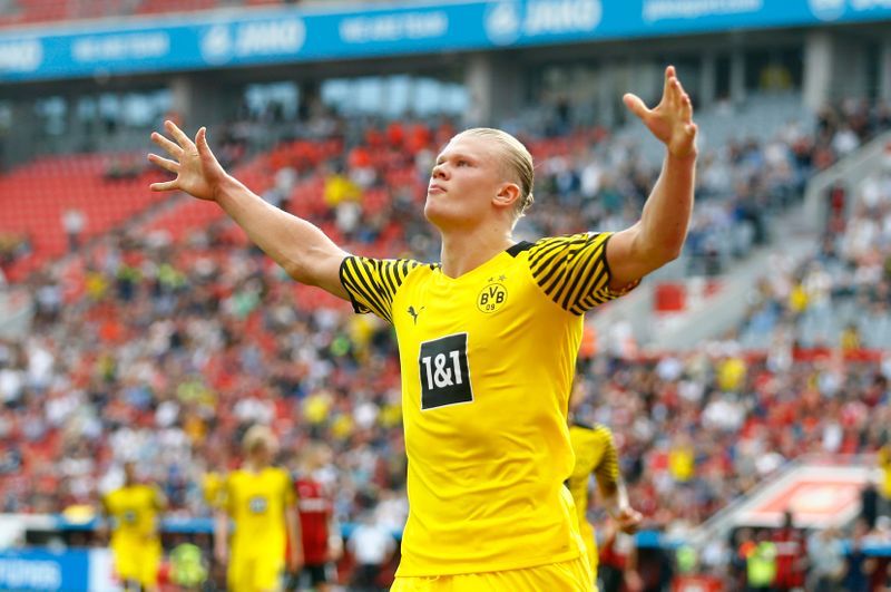 Soccer-Haaland inspires Dortmund to thrilling win over Leverkusen