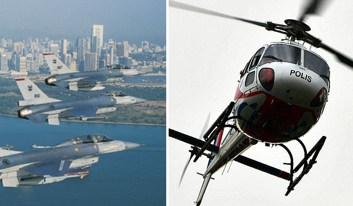 Malaysian Police Helicopter Spotted In Singapore Airspace Causes RSAF To Scramble Two Fighter Jets