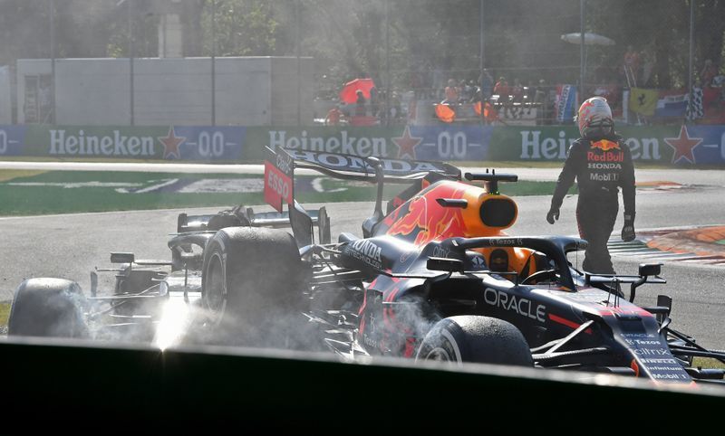 Motor racing-Verstappen handed three-place grid drop for Russian GP
