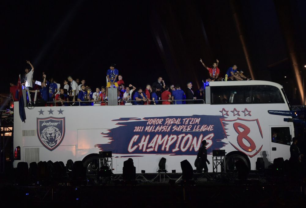 JDT celebrate crowning as Super League champs in style