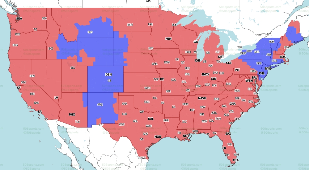 NFL Week 1 Coverage Maps: Saints-Packers, Browns-Chiefs Dominate The Late Window
