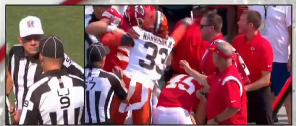 Browns Safety Ronnie Harrison Got Ejected In The First Quarter For Shoving A Chiefs Coach