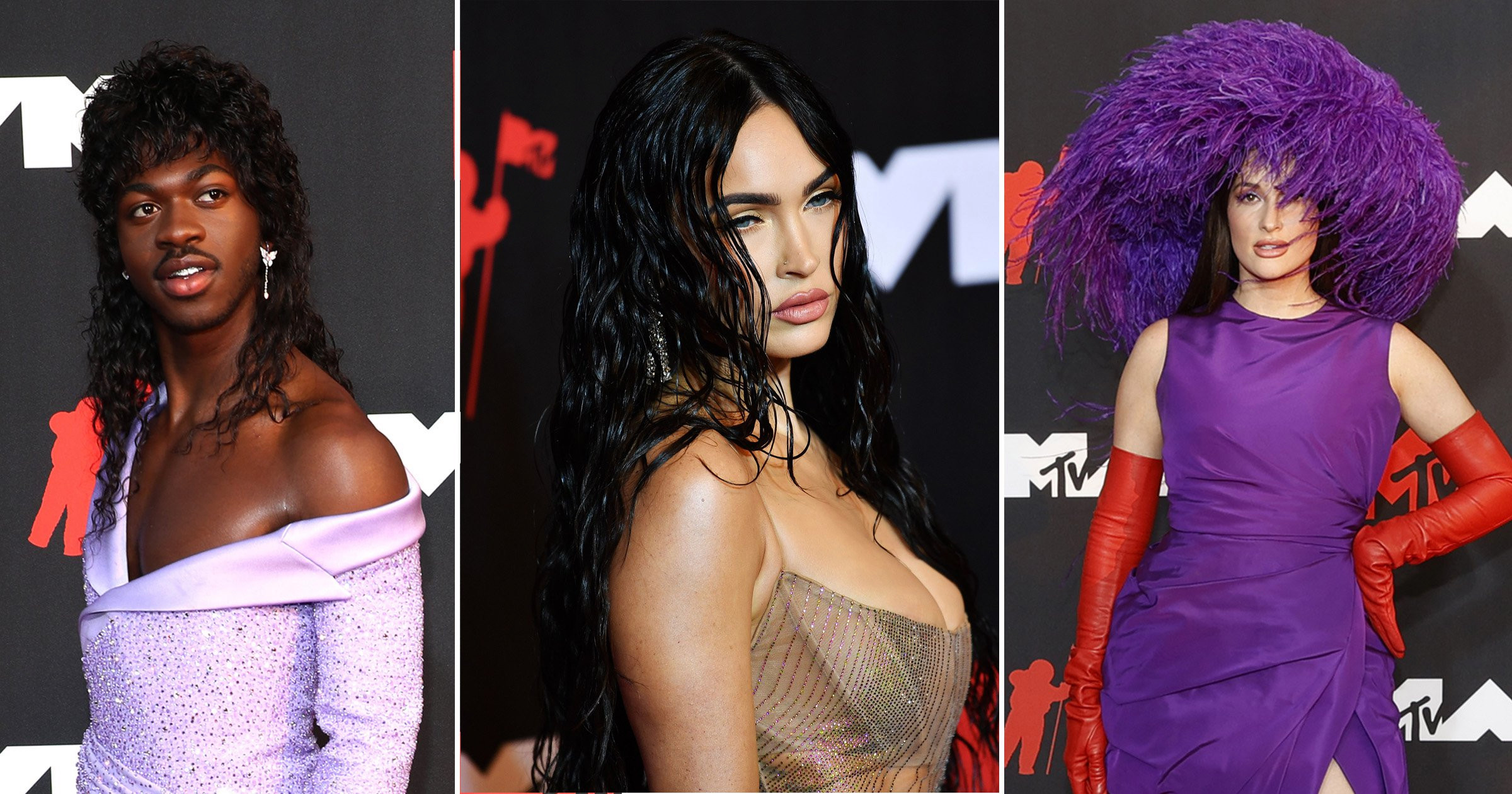 Megan Fox Steals The Spotlight In Totally Sheer Mugler Dress As Mtv