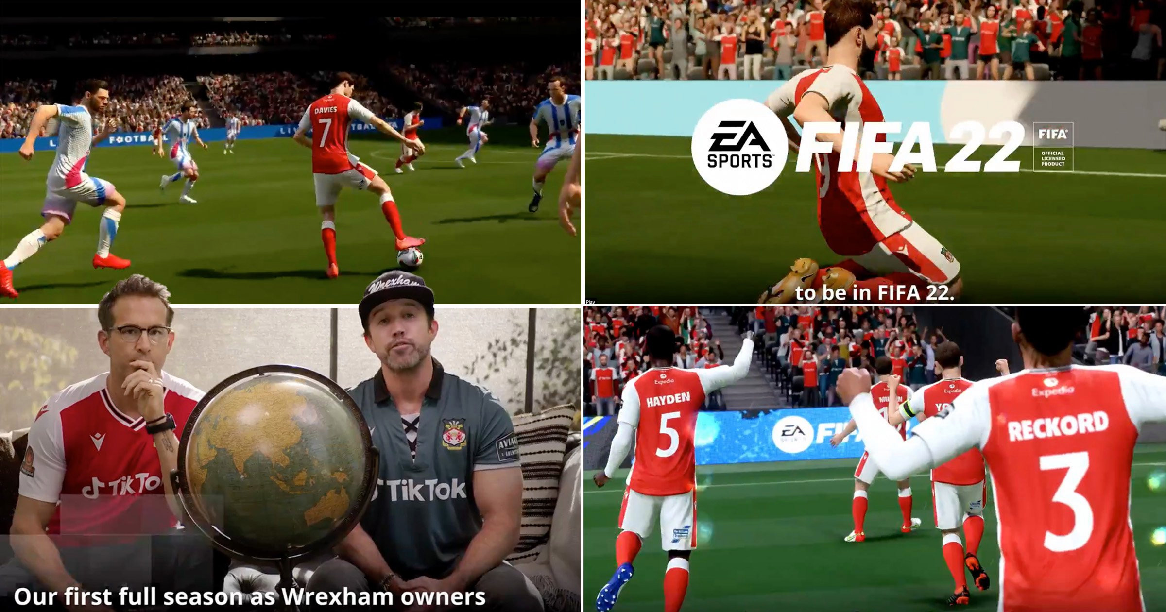 Ryan Reynolds and Rob McElhenney announce Wrexham is in FIFA 22 in their trademark style