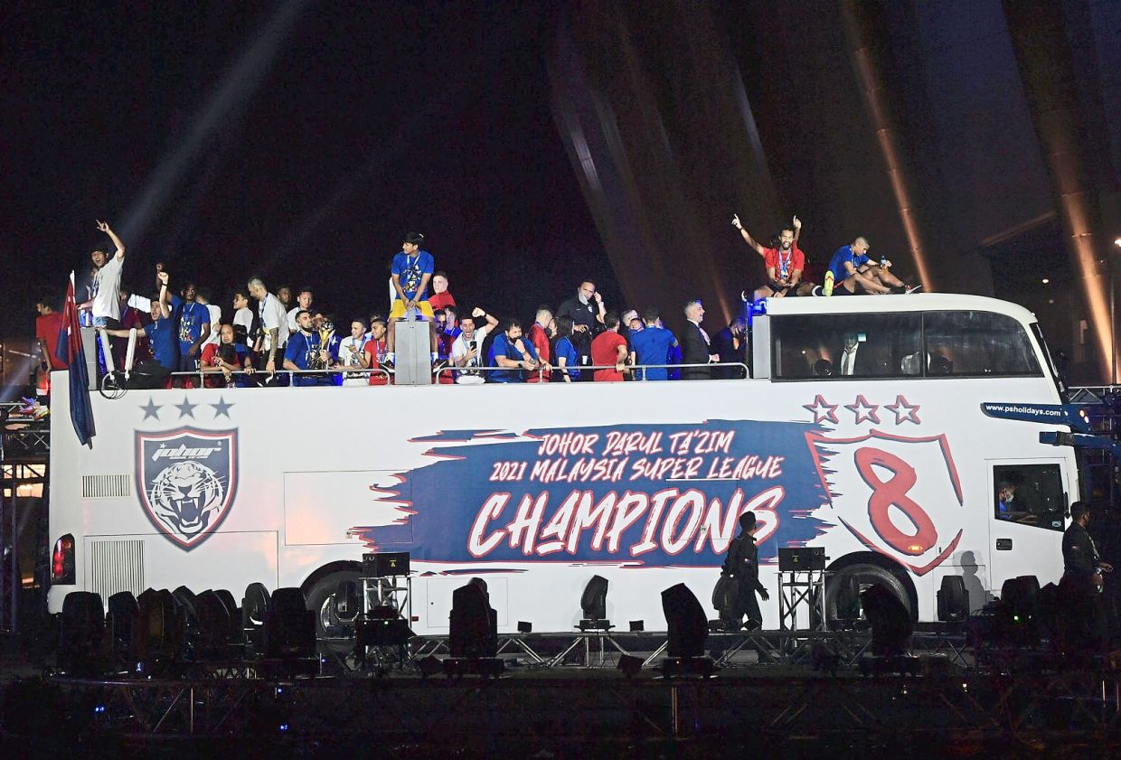 JDT switch focus to Malaysia Cup after colourful celebration
