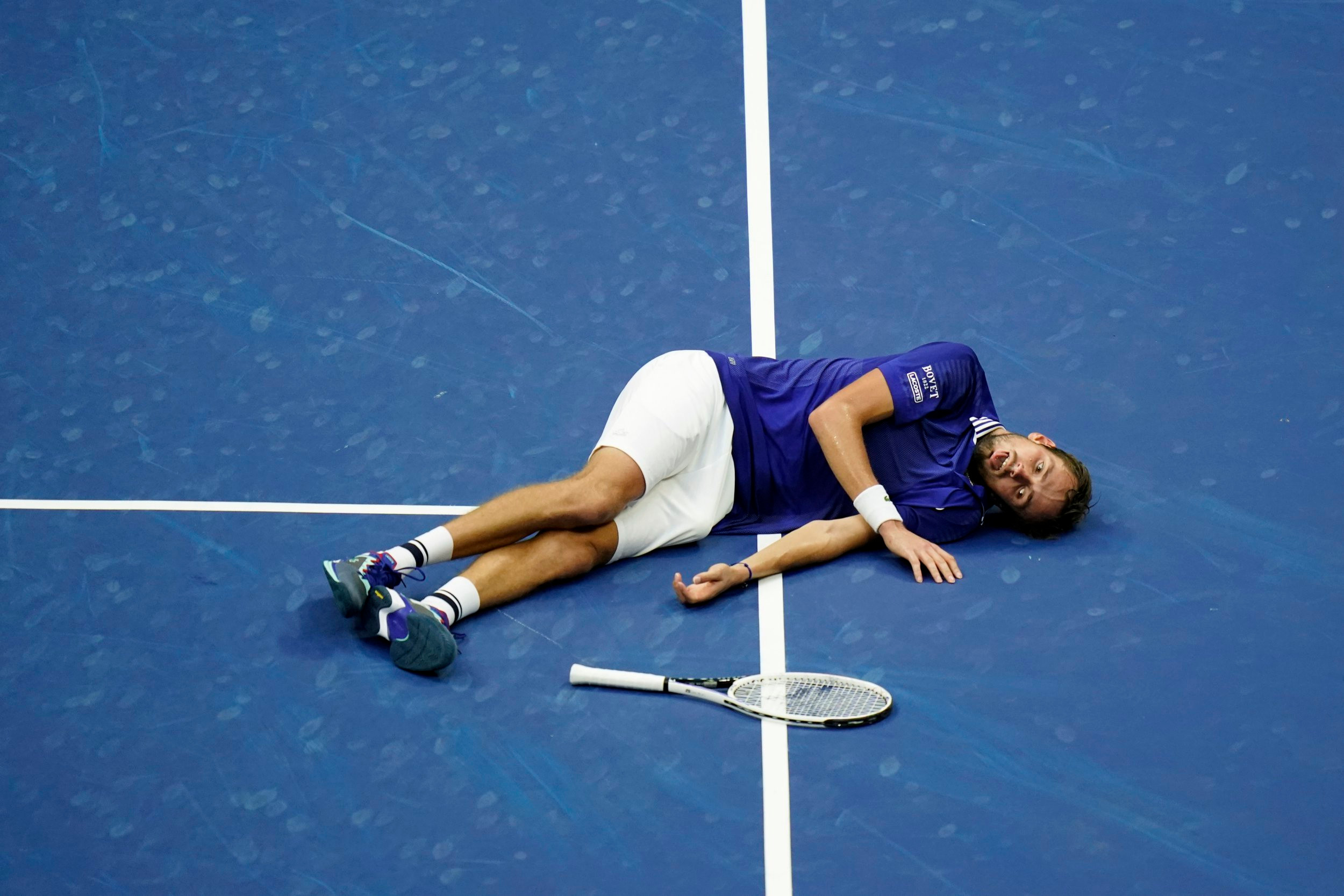 Daniil Medvedev explains ‘dead fish’ celebration after beating Novak Djokovic in US Open final