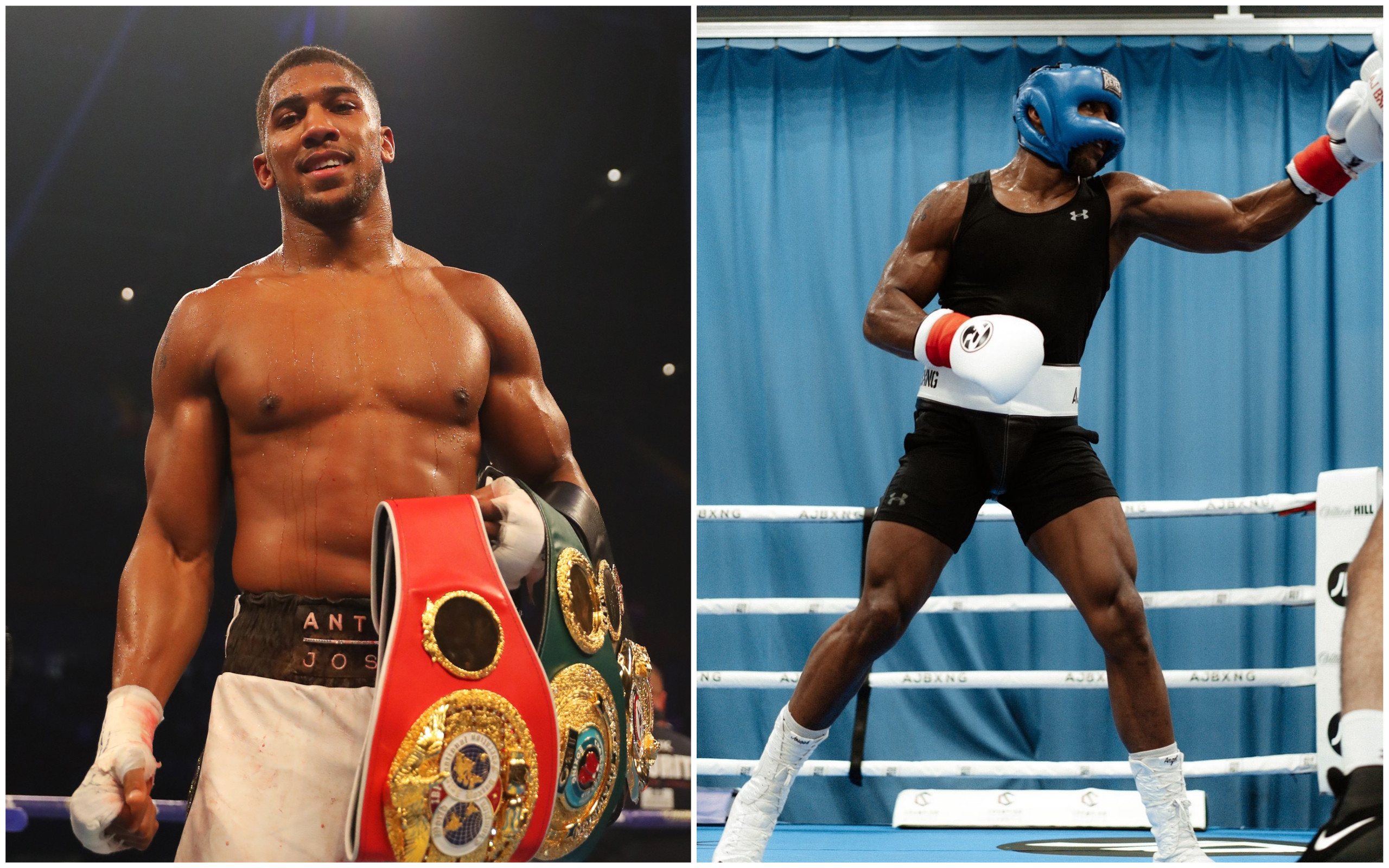 Anthony Joshua shows off new lean physique ahead of Oleksandr Usyk showdown