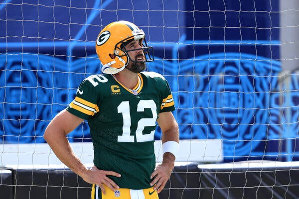 On a Rerouted Road Trip, Aaron Rodgers Looked Disoriented