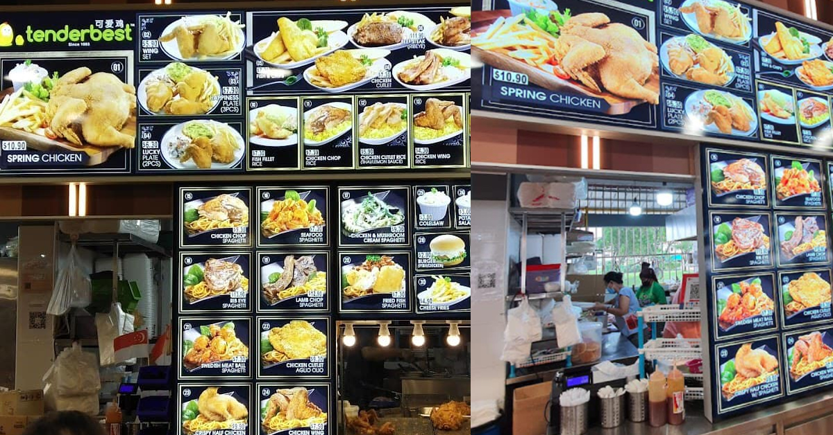 Eunos western stall uncle not happy disabled man blocking stall