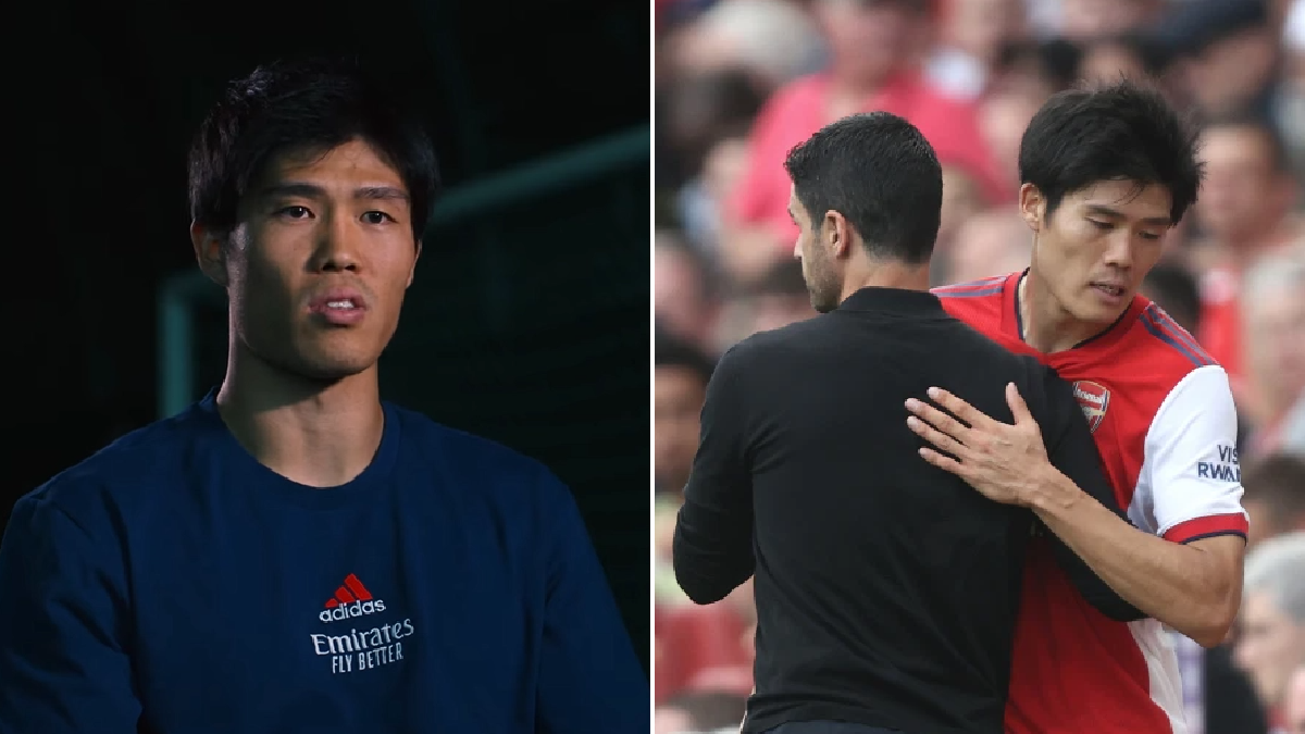 ‘I’ll even play striker!’ – Takehiro Tomiyasu sends message to Mikel Arteta over his best position for Arsenal