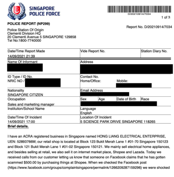 Man reports to police after scammers used his company logo