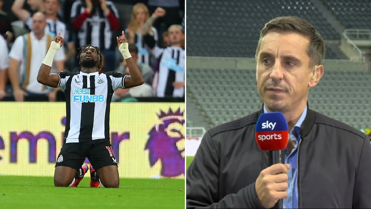 Gary Neville singles out ‘breathtaking’ Newcastle United star Allan Saint-Maximin after Leeds United draw
