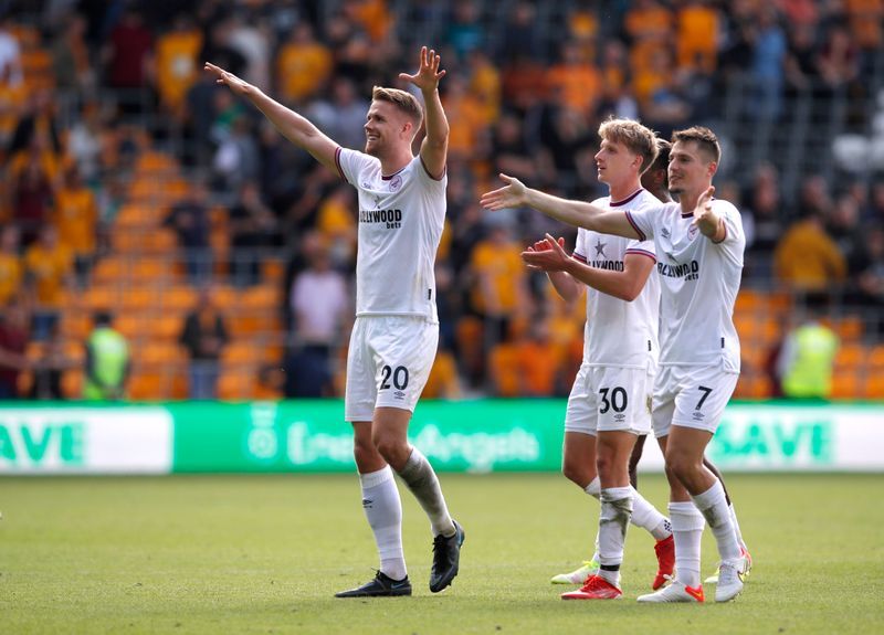 Soccer-Brentford sting Wolves for first top flight away win in 74 years