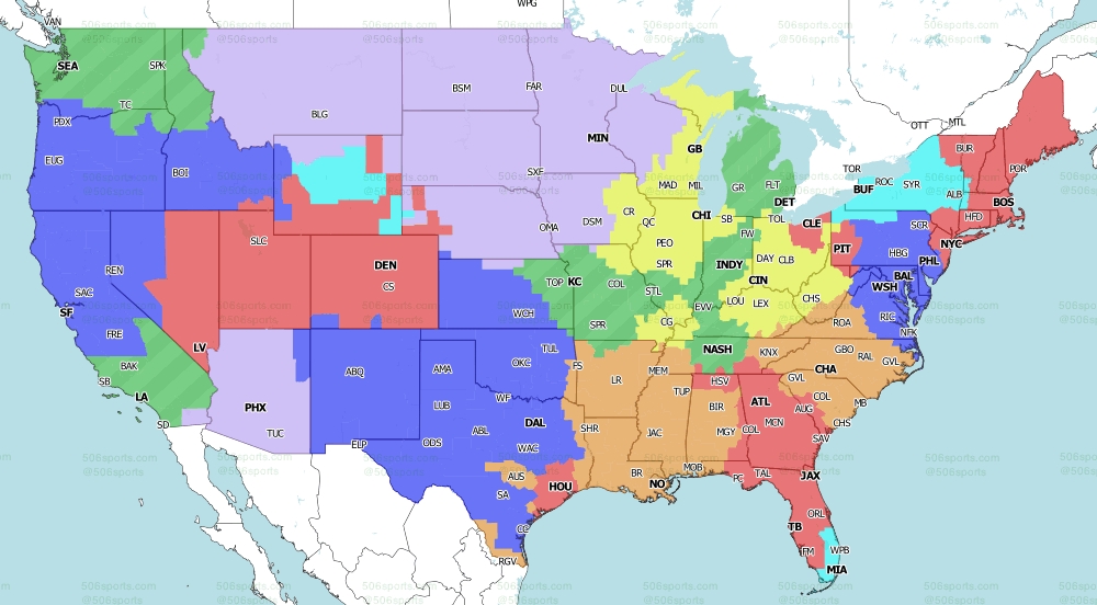 NFL Week 2 Coverage Maps: What Fox And CBS Games Are Playing In Each Market