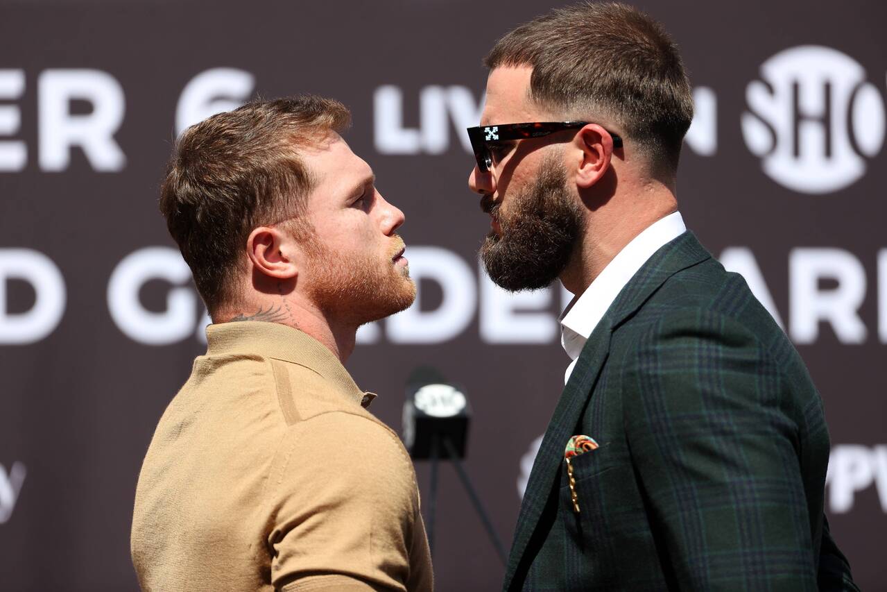 Boxing: Canelo Alvarez and Caleb Plant trade punches at press conference