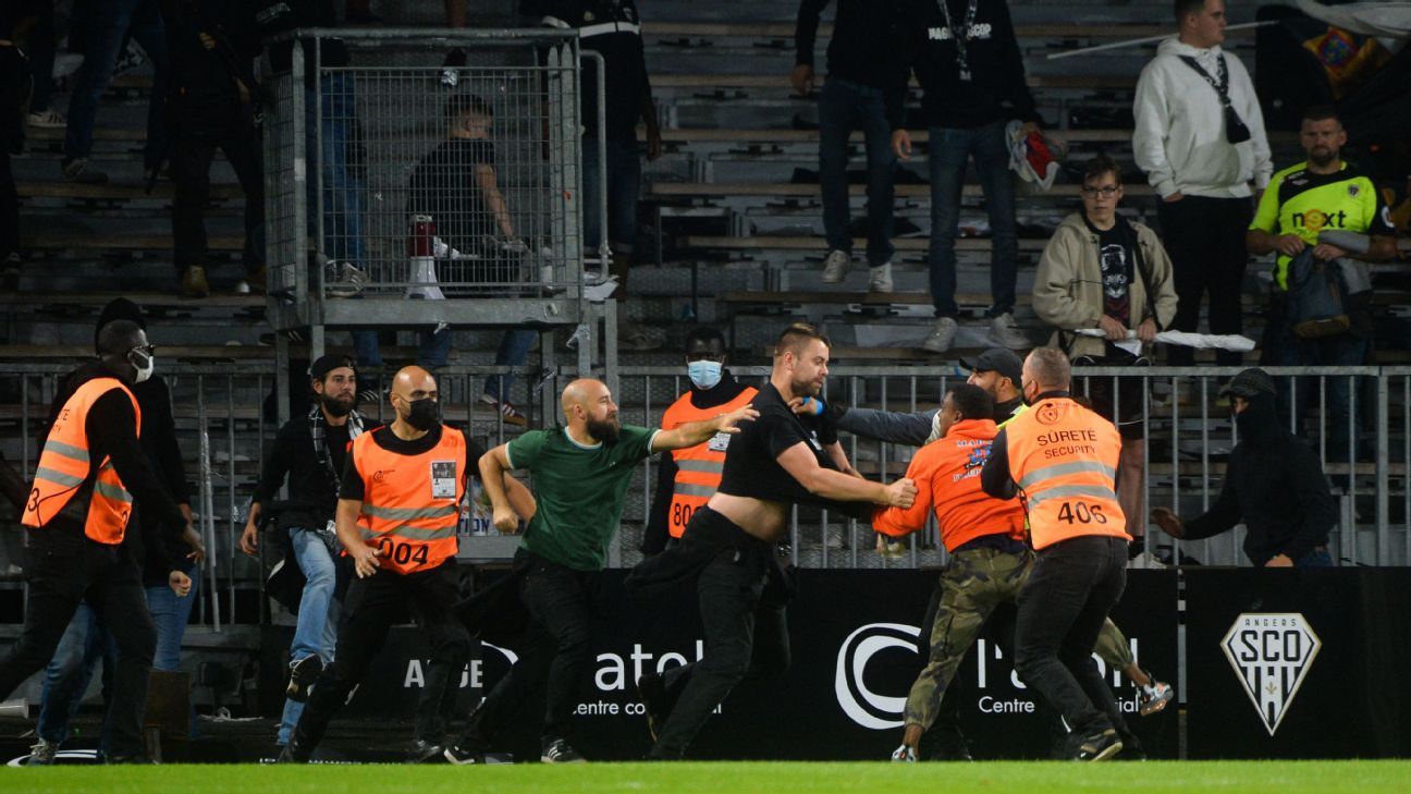Marseille fans clash with Angers supporters, security in latest Ligue 1 dustup