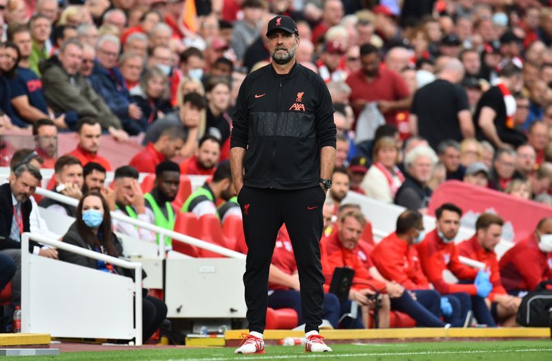 Soccer - Liverpool's Klopp welcomes safe standing trial in Premier League