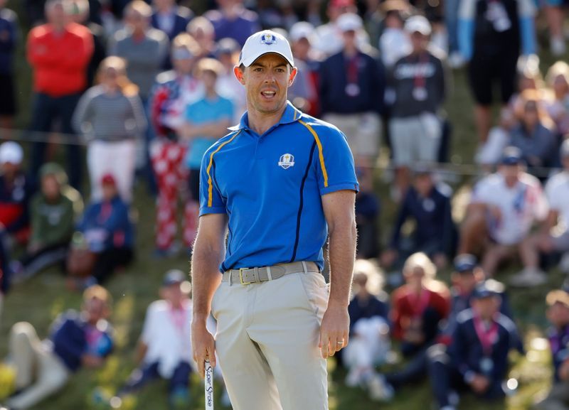 Golf-Europe drop McIlroy for Saturday's foursomes line-up in Ryder Cup